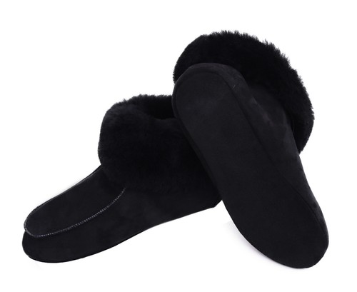 Lammfell leder hüttenschuhe - leder,