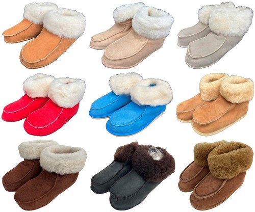 Lammfell leder mokassin - lammfell,
