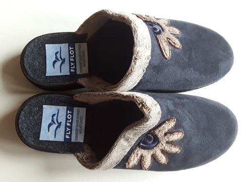 Damen pantoffeln blau - pantoffeln,