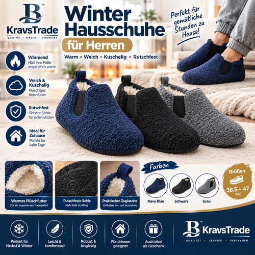 Winter hausschuhe herren - winter, 38-47